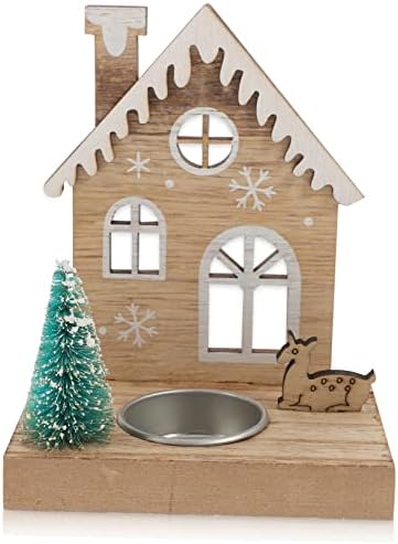 Cabilock Christmas Reindeer Candle Holder for Centerpiece 1