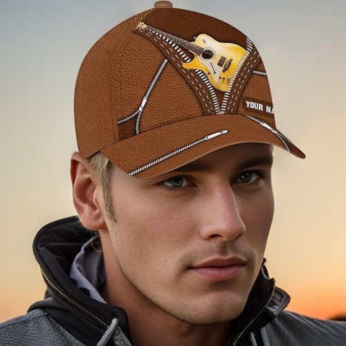 Personalized Baseball Cap for Men Camo Hunting Hat UV Protection Fitted Cap