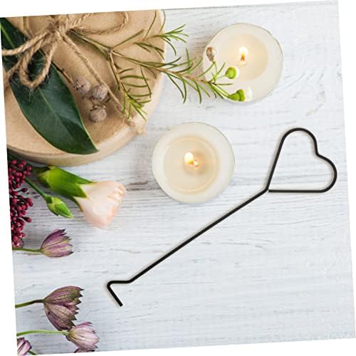 Luxshiny 4pc Heart Shape Candle Wick Hooks