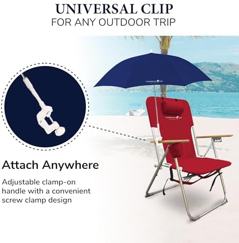Caribbean Joe Tilt Beach Umbrella with UV Protection 1
