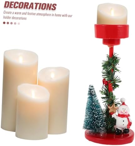 Whimsical Snowman Candle Holder for Christmas and Wedding Decor