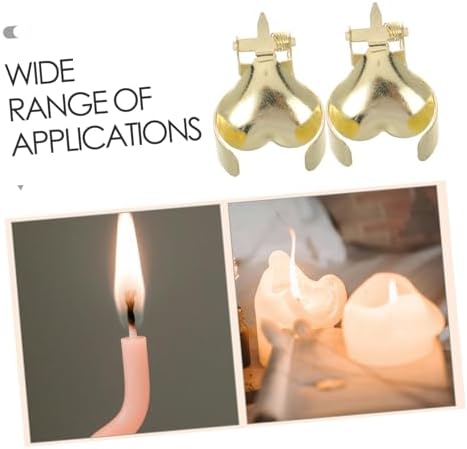 Cabilock Heart Shaped Metal Candle Snuffer Tool Set