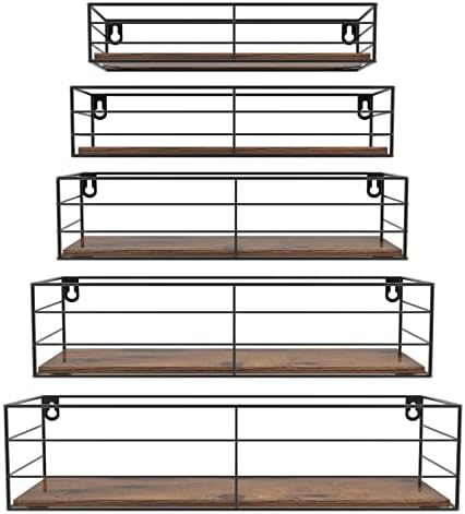 CRUGLA Floating Wall Shelves Set of 5