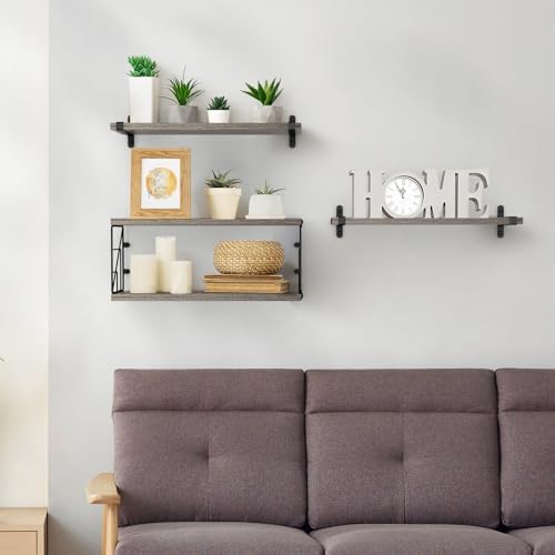 B4Life Floating Shelves Bathroom Rustic Storage