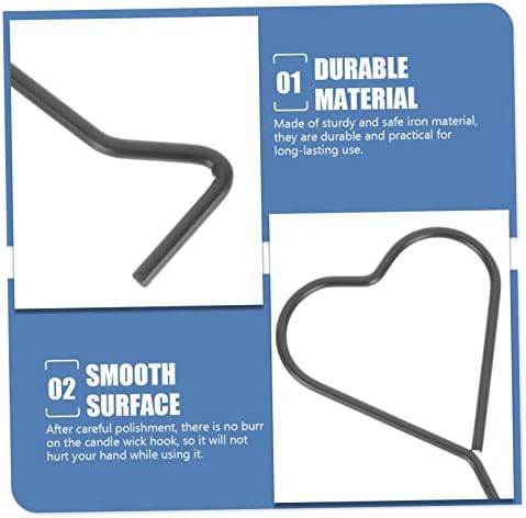 Alipis Heart-Shaped Candle Wick Trimmer Hook