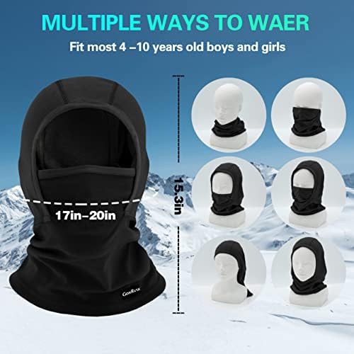 Kids Fleece Balaclava Ski Mask for Cold Weather