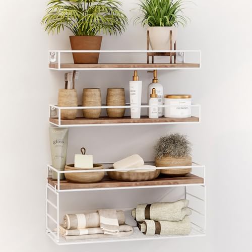 Wall Mounted Bathroom Shelves Over Toilet Set of 3