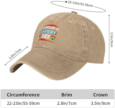 Worlds Gayest Dad Pride Baseball Cap for Men Women