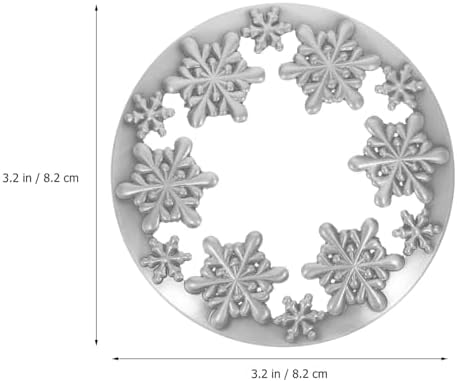 Luxshiny Snowflake Candle Cover with Lid