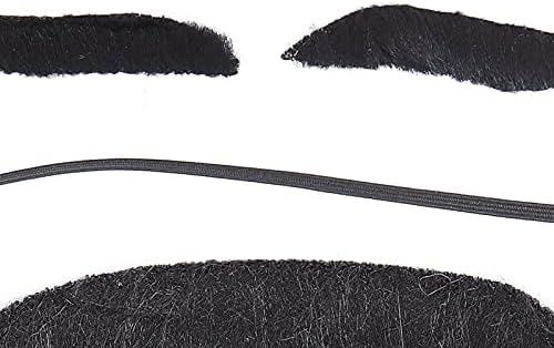 Balit Halloween Costume Plush Beard Eyebrows Set