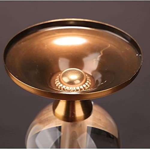Candelabra Candlestick Holders with Glass Covers