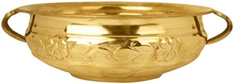 Craftsman 1225 Inch Embossed Brass Urli Decorative Bowl
