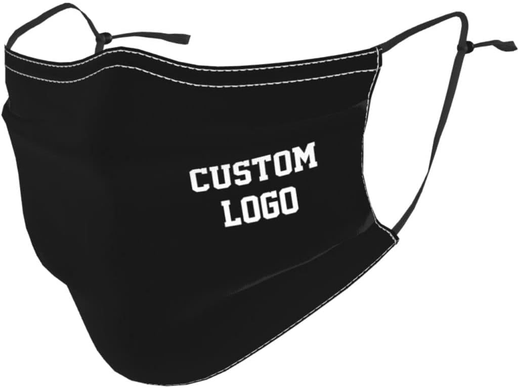 Custom Reusable Cloth Mask with Photo Text Logo