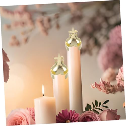 Zerodeko 2Pcs Heart Shaped Metal Candle Snuffer Elegant Design