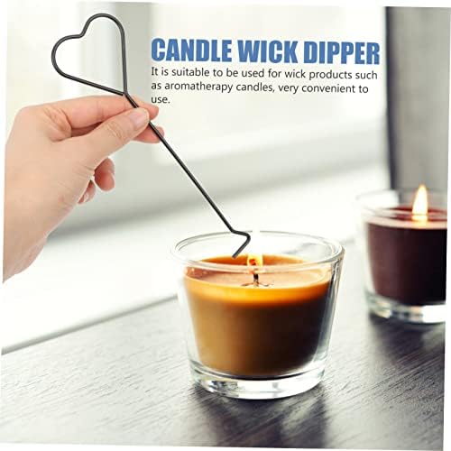 Happyyami Iron Heart-Shaped Candle Wick Dipper 4 Pack