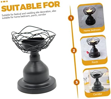 PRETYZOOM Bird Nest Candle Holder Tealight Stand