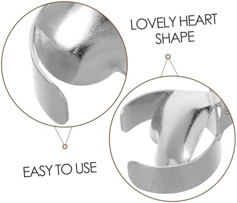 Heart-Shaped Metal Candle Snuffer Tray 2pc