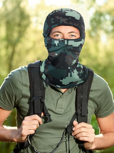Blulu 3-Pack Camo Balaclava Face Mask for Outdoor