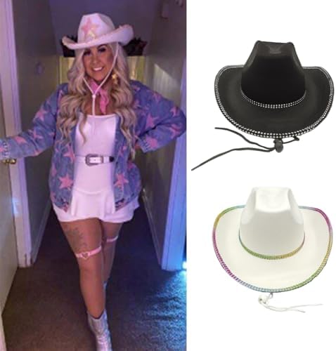 Diamond-Studded Cowboy Hat for Boys and Girls