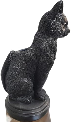 Dark Gothic Candlestick Holder - Raven Cat Wolf Halloween Decor