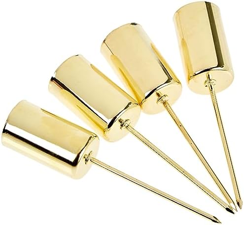 Riffelmacher 10860 Gold Metal Taper Candle Holder Pack of 4