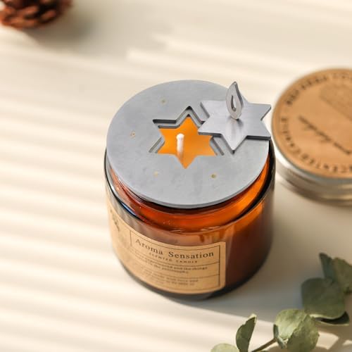 Coshar Metal Candle Topper for Jar Candles
