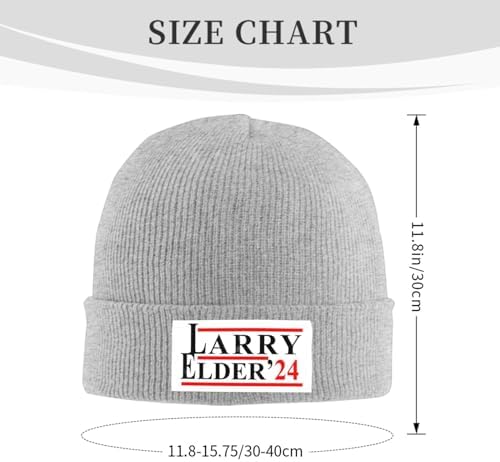 Larry Elder 2024l Knitted Hat Black Winter Warm Cap