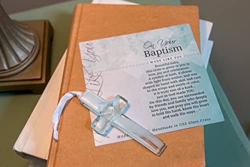 Baptism Gift Set - Glass Cross Child of God Blanket