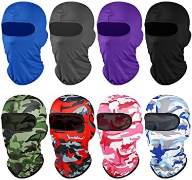 Geyoga 8-Piece UV Protection Balaclava for Outdoor Sports