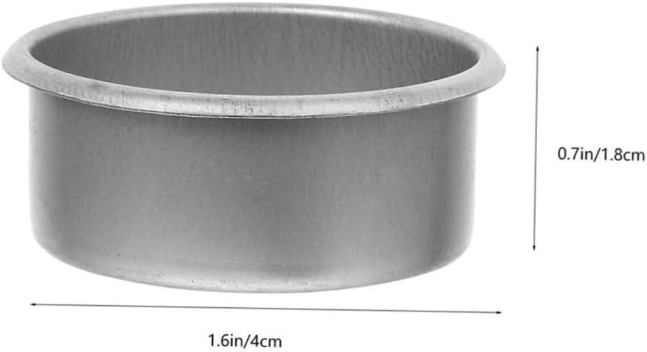 BUGUUYO 24pcs Silver Rimmed Iron Candle Holders