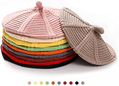 Little Girls Beret Hat Fashion Knitted Cap for Kids