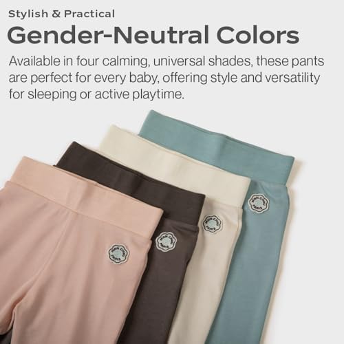 MON CHOU Organic Cotton Ribbed Joggers for Baby