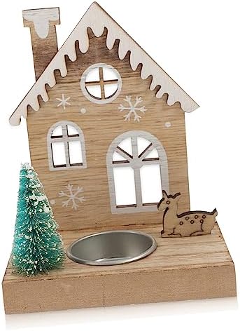 GARVALON Vintage Deer Tea Light Candle Holder