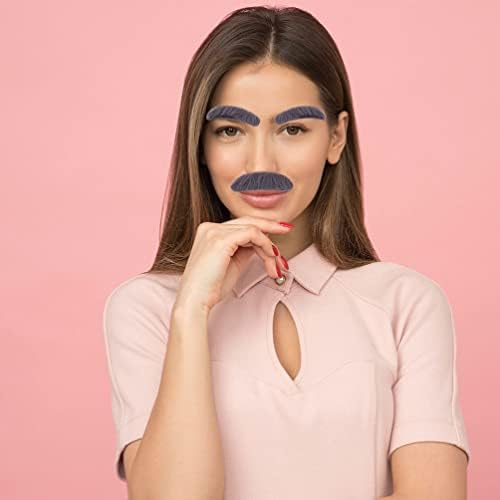 SAFIGLE 4 Set Fake Eyebrows and Mustaches