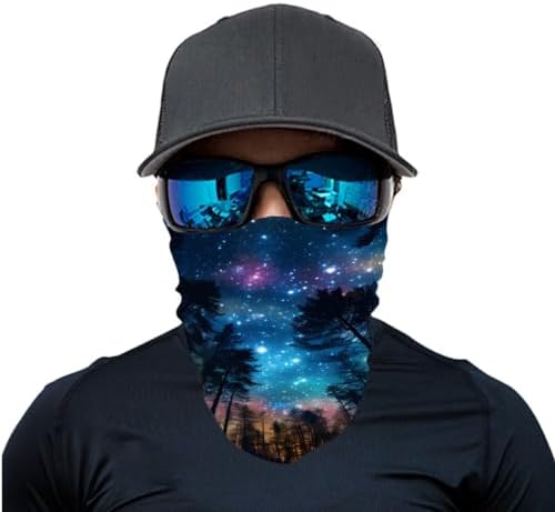 GLUDEAR Multifunctional Galaxy Print Balaclava Set