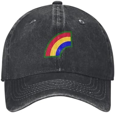 42nd Infantry Division SSI Washed Denim Baseball Cap For Men and Women