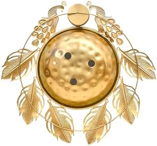Peacock Urli Bowl - Elegant Floating Flower Tea Light Holder