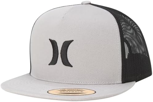 Hurley Mens Flat Brim Snap Back Baseball Cap