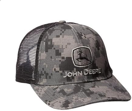 John Deere Mens Digital Camo and Mesh Cap