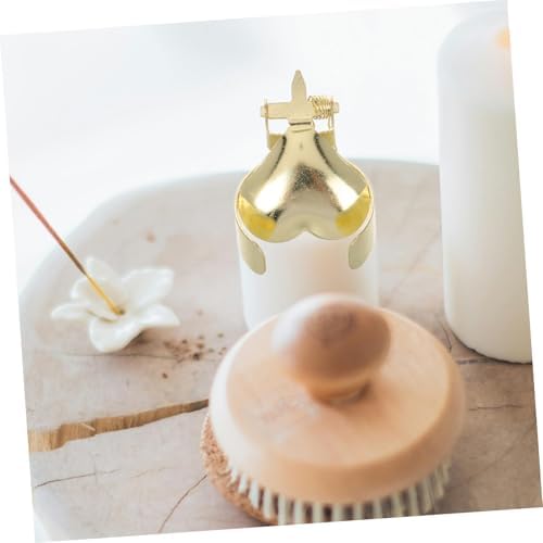Holibanna 2Pcs Heart Shaped Metal Candle Snuffer