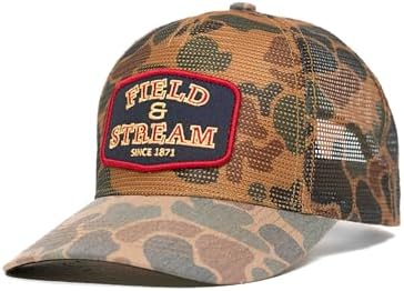 Field Stream Mens Roosevelt Snap Back Mesh Cap Brown Camo