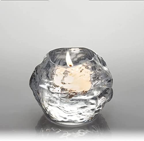 ZXLAGDB Vintage Glass Candlestick Holder Set