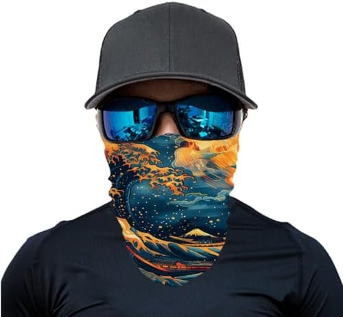 GLUDEAR 4 Pack Face Bandana Balaclava for Men Women