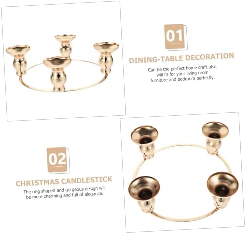 Ciieeo Advent Candle Ring Wreath Holder 1