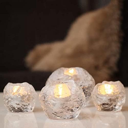 ZXLAGDB Vintage Glass Candlestick Holder Set