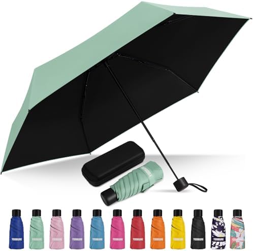 Yoobure Compact Travel Umbrella with Waterproof Case