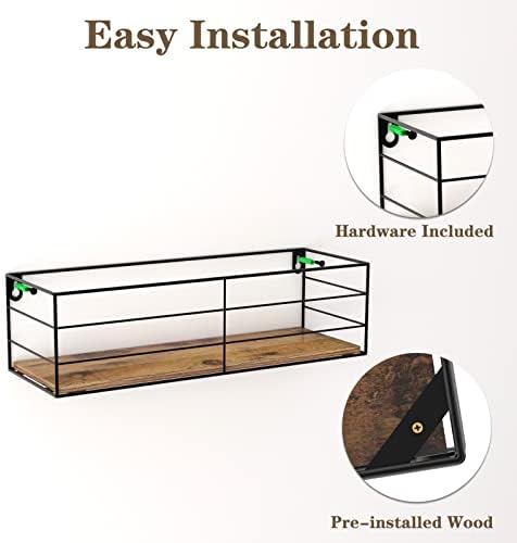 CRUGLA Floating Wall Shelves Set of 5