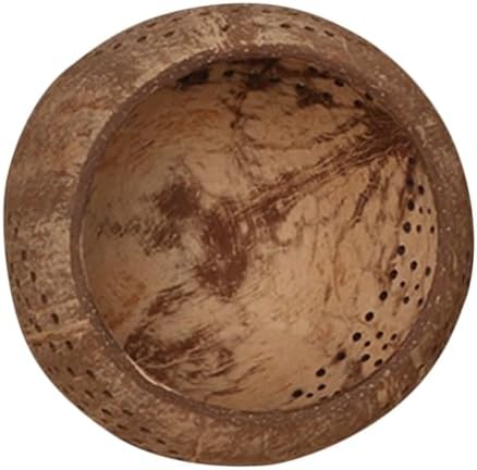 Zerodeko Coconut Shell Candle Bowl Multi-Use Food Container