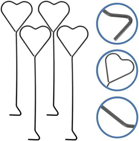 Hemoton 4pcs Heart Candle Wick Dippers