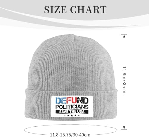 Generic Defund Politicians Winter Warm Knit Hat